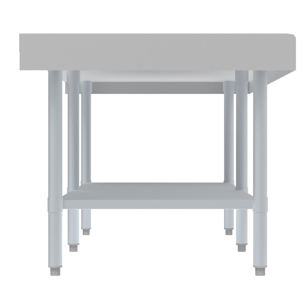 30" x 72" 16-Gauge Stainless Steel Equipment Stand with Galvanized Undershelf