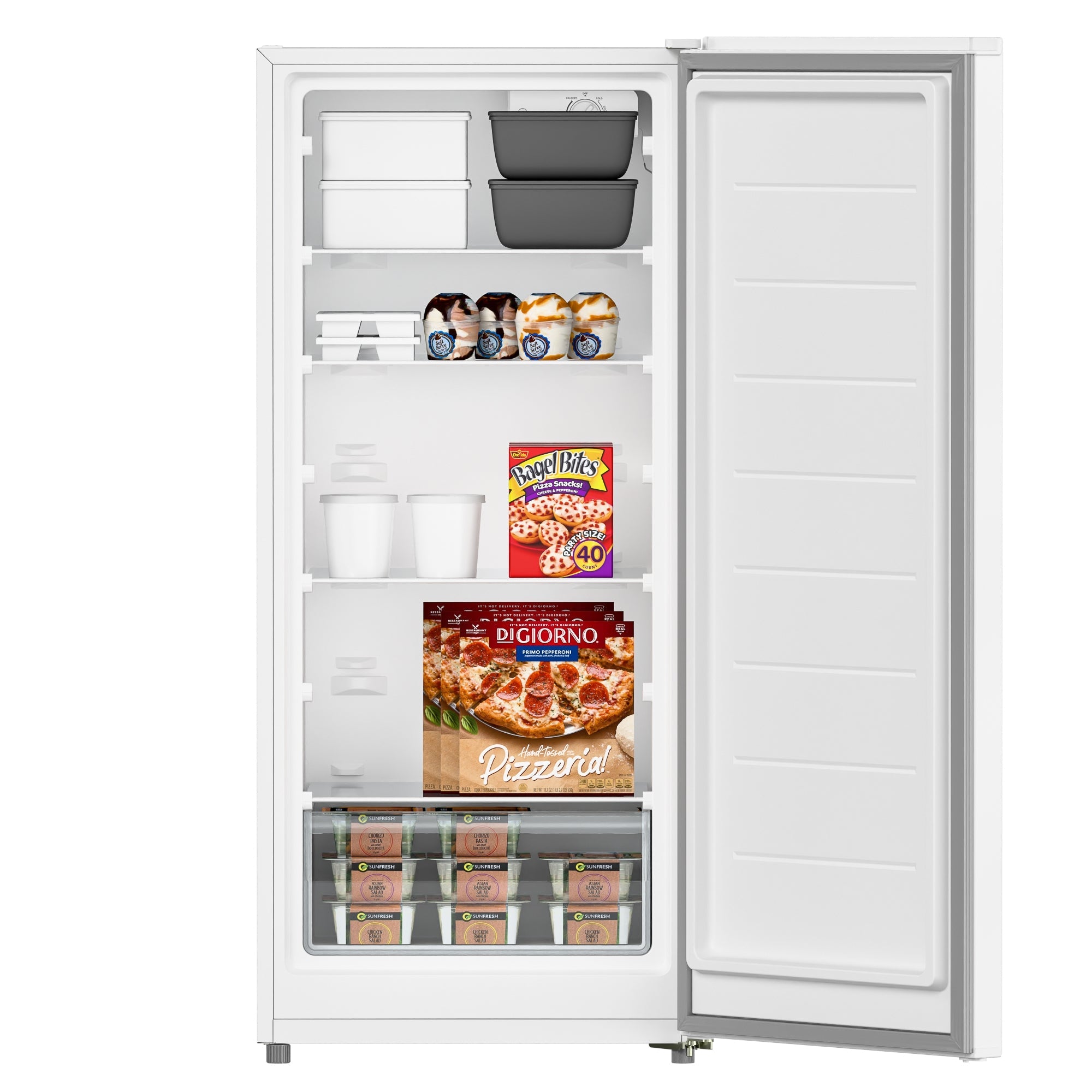7 cu. ft. Convertible Garage Ready Upright Freezer/Refrigerator in White