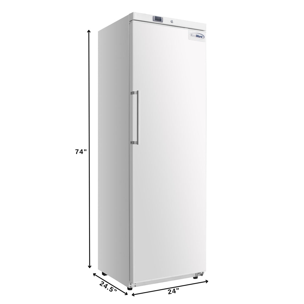 23 in. Commercial Auto-Defrost Reach-In Freezer ,12 cu. ft. in White