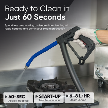 Dapper Supply Commercial Steam Cleaner with 1 Gal. Tank 230°F Max Temp New