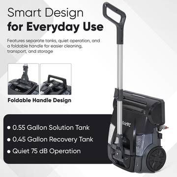 Dapper Supply Mini Floor Scrubber Battery Powered Dual Tank Foldable New