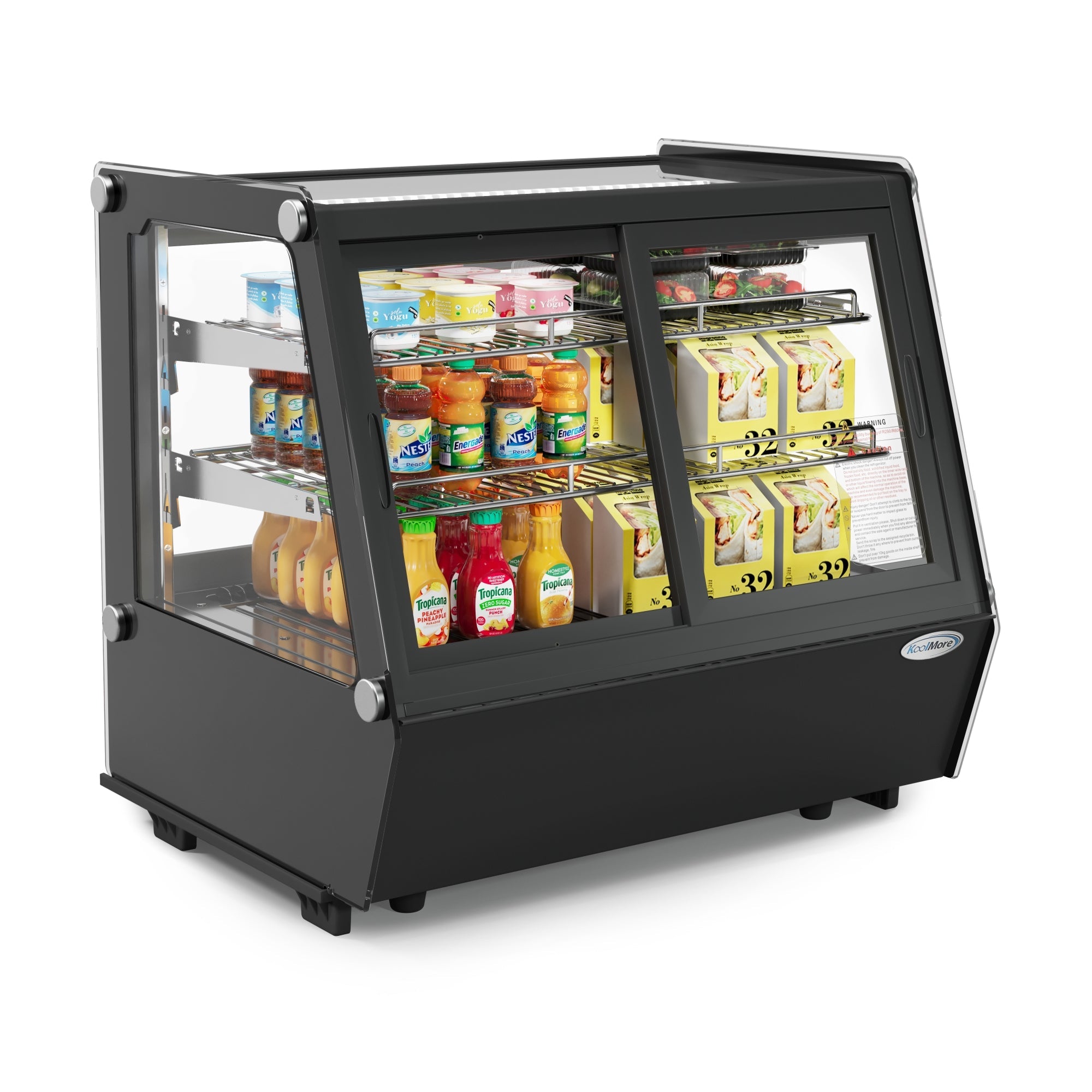 28 in. Self-Service Countertop Display Refrigerator in Black