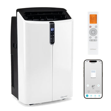 Costway 14000 BTU Smart Portable Air Conditioner APP Voice Control 750 Sq.Ft 33529430 New