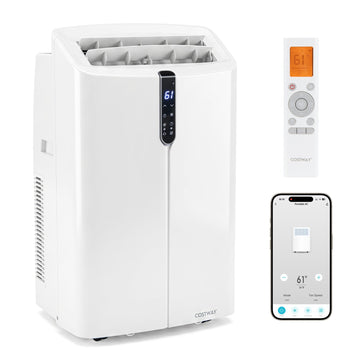 Costway 14000 BTU Smart Portable Air Conditioner APP Voice Control 750 Sq.Ft 33529430 New