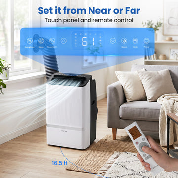 Costway 14000 BTU WiFi Portable Air Conditioner Dehumidifier 24H Timer 48639297 New