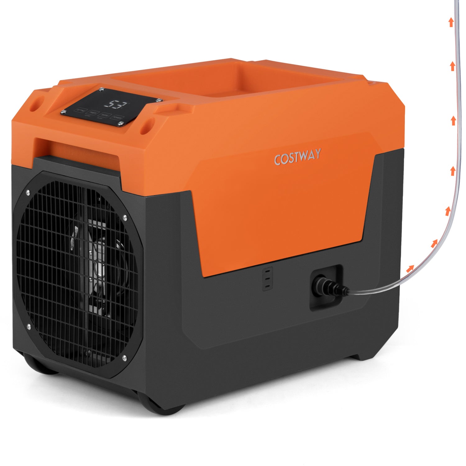 Costway 140 Pint Commercial Dehumidifier with Pump Drain Hose 14414787 New