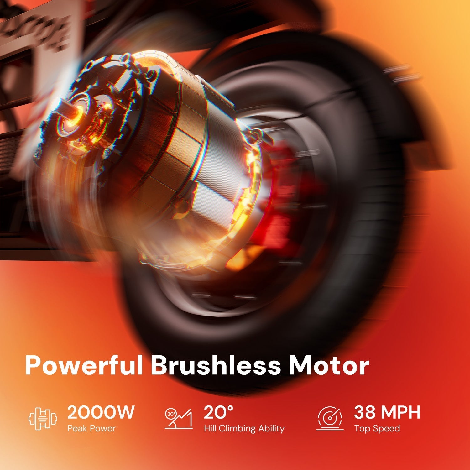 iScooter DX5 Pro Electric Scooter with Seat 2000W 52V 20Ah 62 Miles 38 MPH New