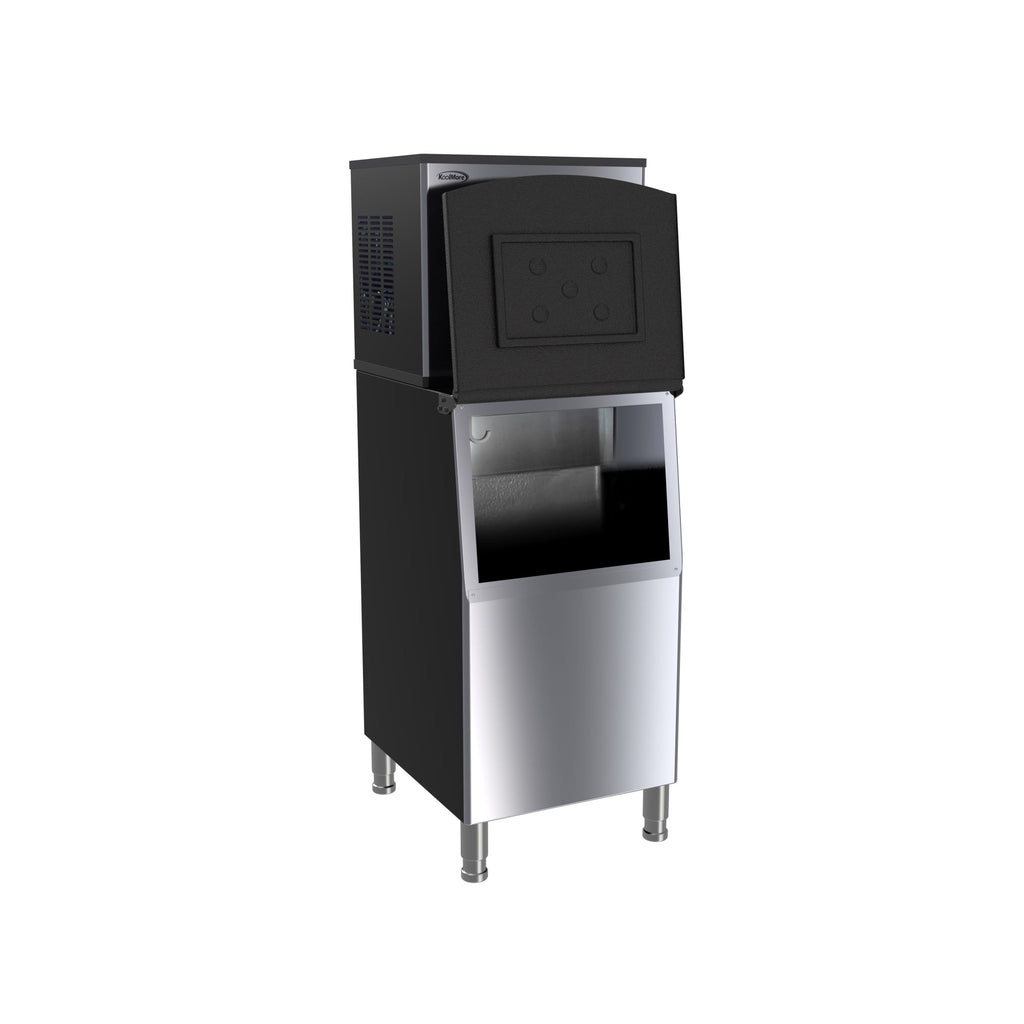 25 in. Stainless-Steel Commercial Air cooled Modular Ice Maker with Full Cube Production, 315lbs/24h