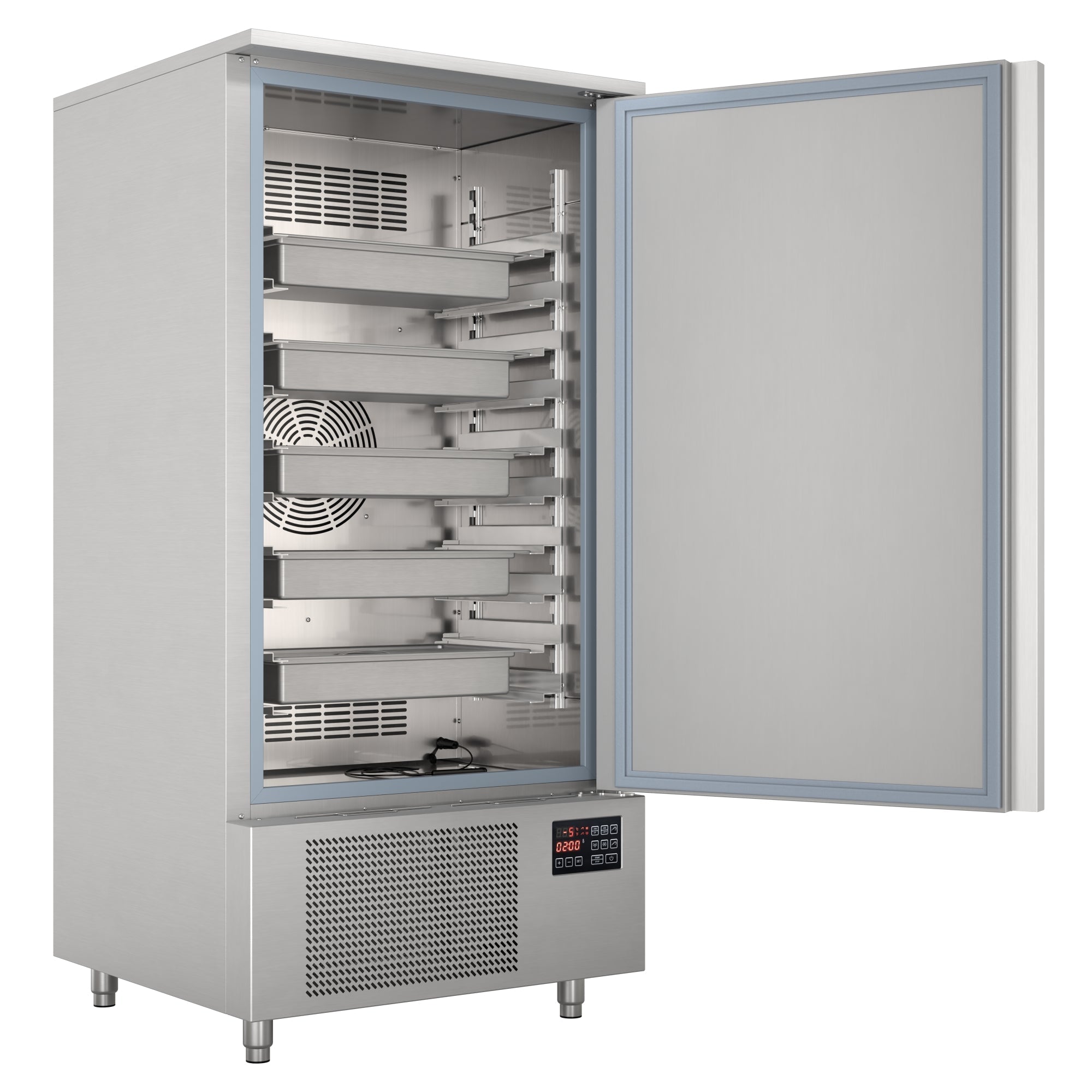 31 in. 10 Full-Size Pan Commercial Reach-In Blast Chiller, 88 lbs Rapid Chill / 77 lbs. Rapid Freeze in Stainless-Steel