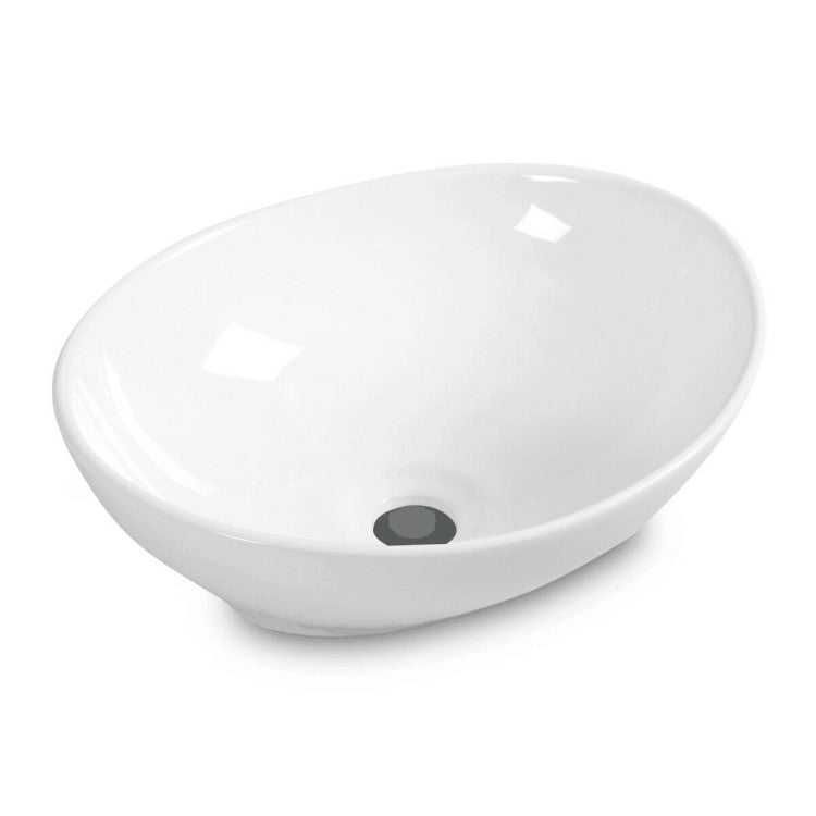 Costway 5-Piece Modern Bathroom Suite Over Toilet Cabinet Smart Bidet Oval Sink Floor Cabinet Clothes Dryer 51470384 New