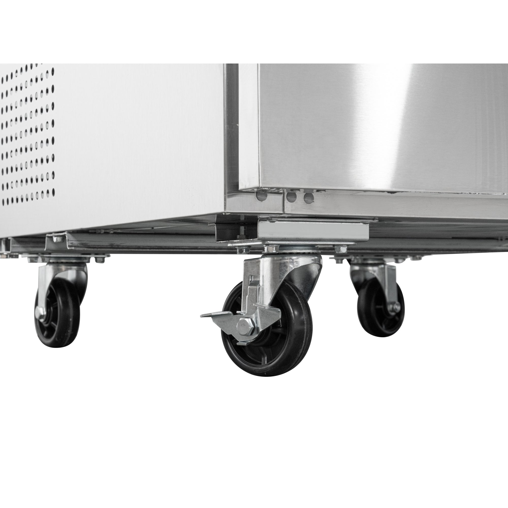 27 in. One-Door Commercial Undercounter Freezer in Stainless Steel with Casters, ETL Listed