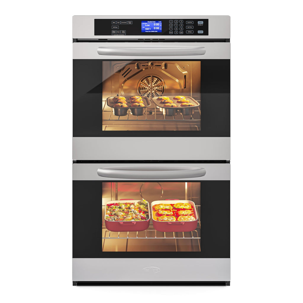 5 cu. ft. Stainless-Steel Premium Convection Double-Unit Wall Oven