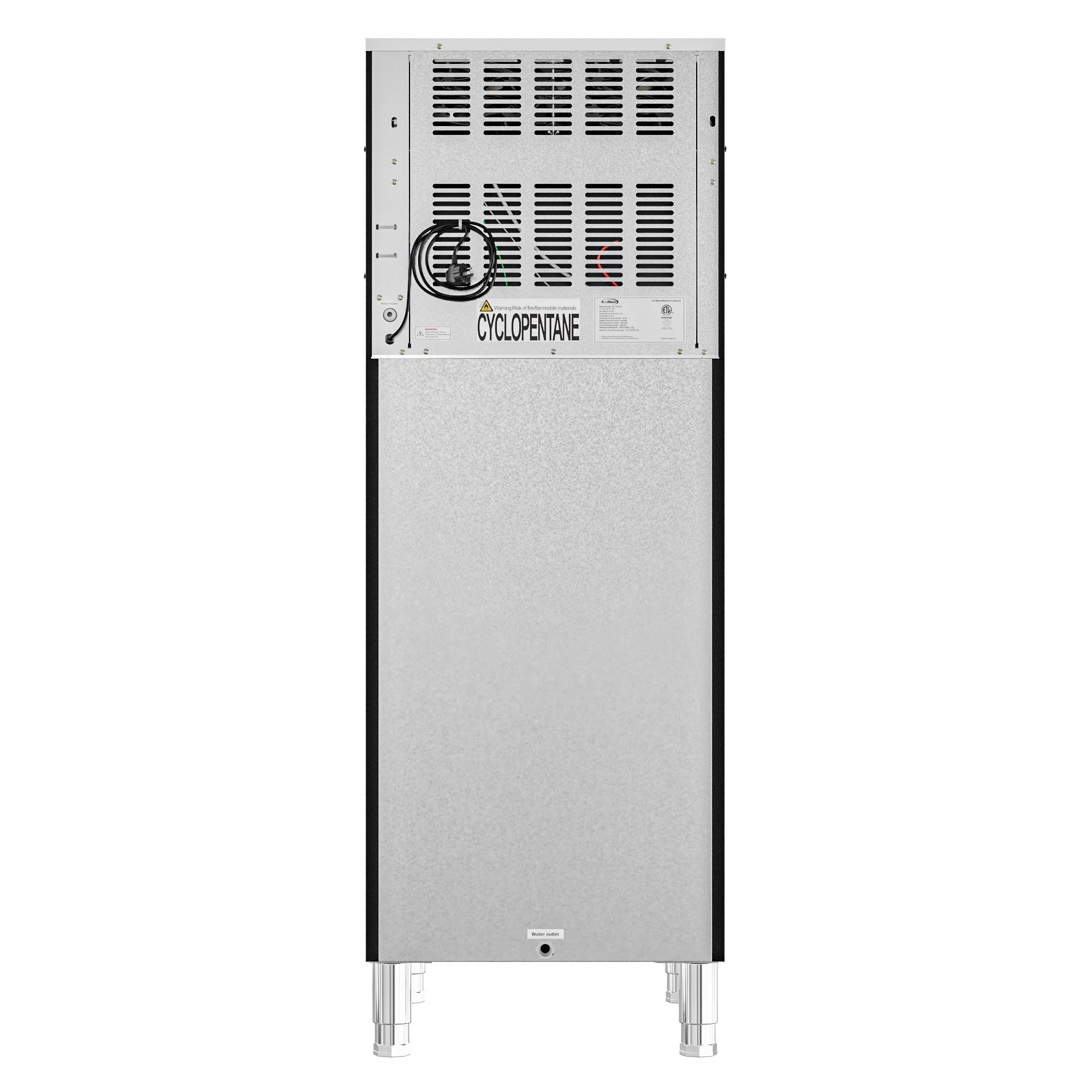 25 in. Stainless-Steel Commercial Ice Maker with Full Cube Production, 420 Lbs/24h