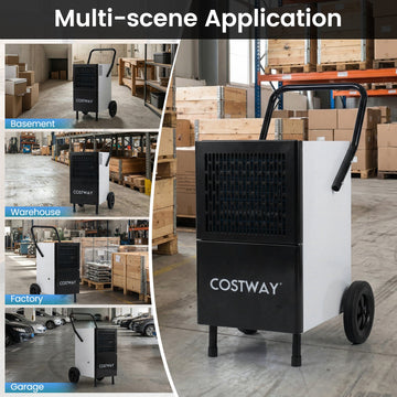 Costway 189 Pint Commercial Dehumidifier Built-in Water Pump 72124330 New