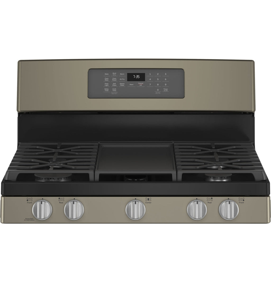 GE® 30" Free-Standing Gas Convection Range with No Preheat Air Fry