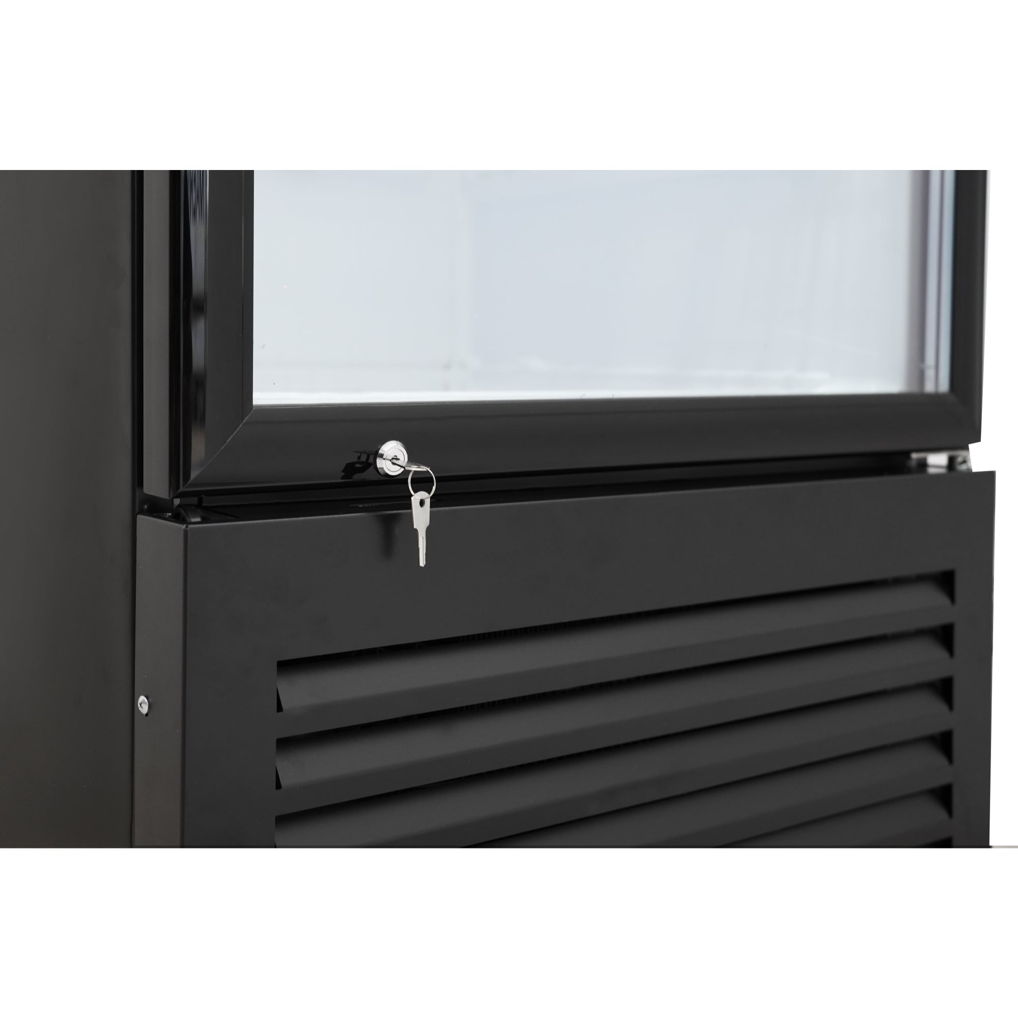 26 in. Commercial Merchandiser Refrigerator with LED Lights, 15 Cu. Ft. in Black
