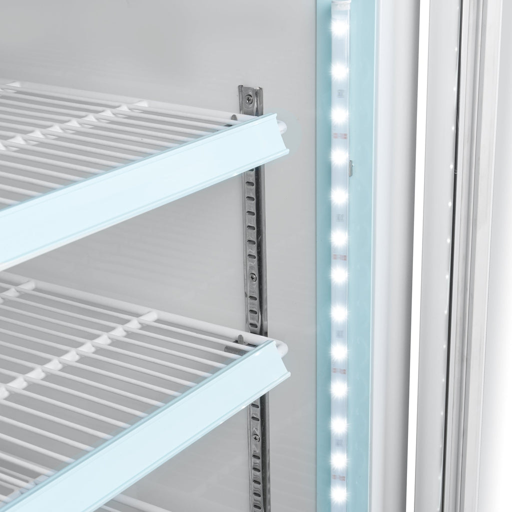 26 in. 1-Door Commercial Display Merchandiser Freezer 9 cu. ft. in White