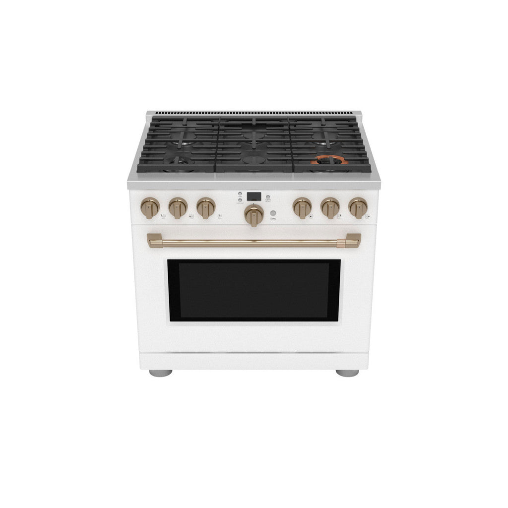 CAFÉ™ 36" Smart Dual-Fuel Commercial-Style Range with 6 Burners (Natural Gas)