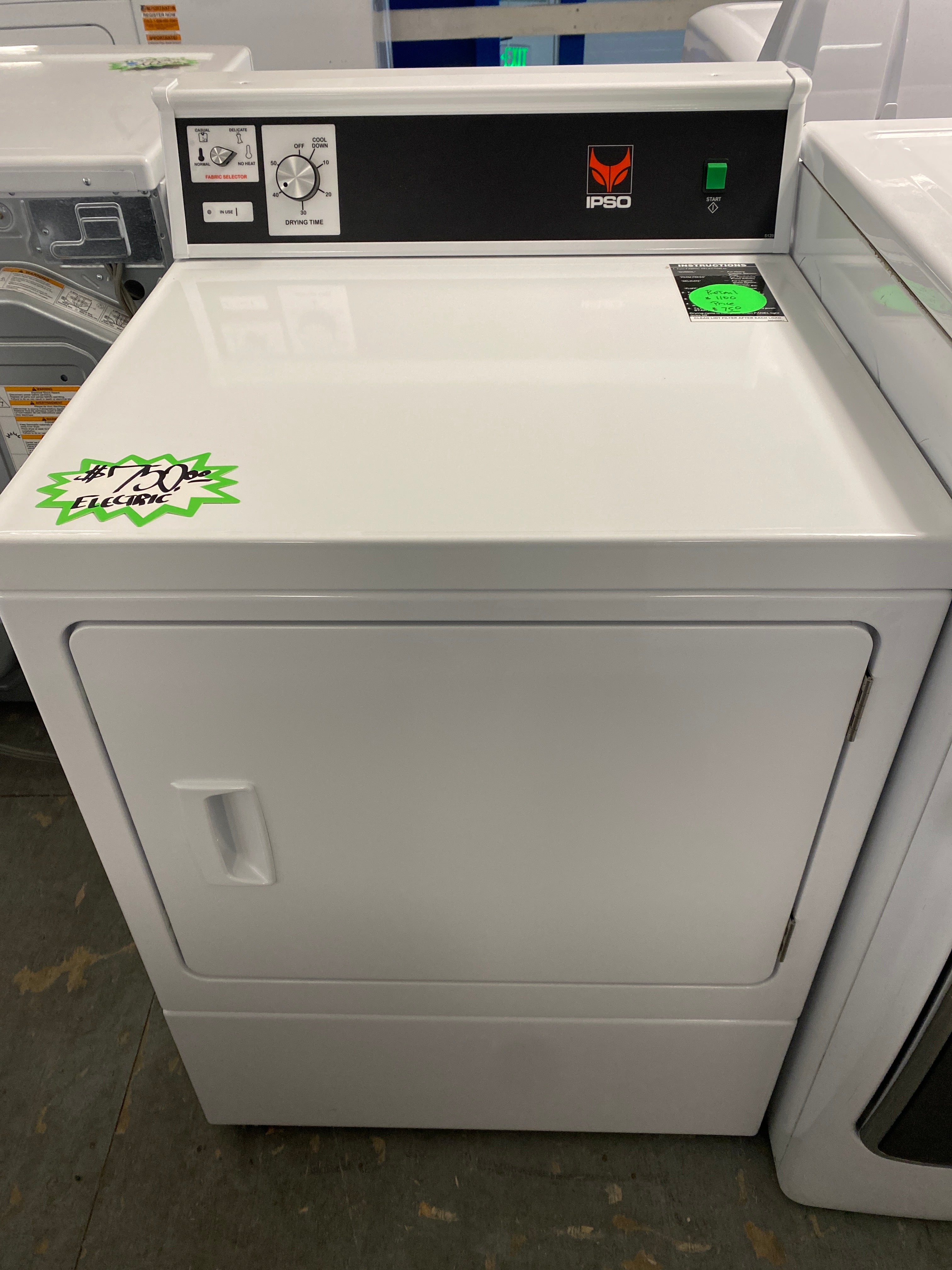 Ipso 7.0 cu. ft. Commercial Electric Dryer