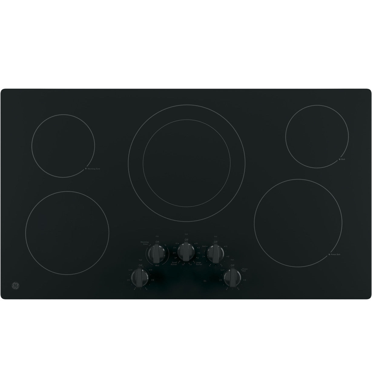 GE® 36" Built-In Knob Control Electric Cooktop
