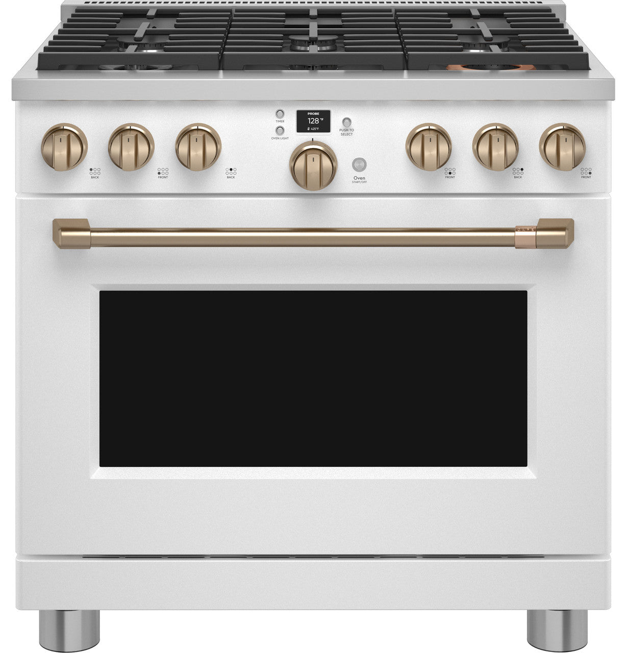 CAFÉ™ 36" Smart Dual-Fuel Commercial-Style Range with 6 Burners (Natural Gas)