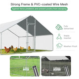 Costway 13' x 13' Walk-in Chicken Coop Waterproof Cover Outdoor Backyard Farm 61592834 New