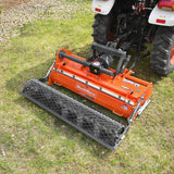 MechMaxx RSB65 Rotary Tiller 65" Stone Burier Reverse Rotary Tiller 3 Point Hitch Cat.1 Chain Drive PTO Shaft Included Slip Clutch 30-55 HP New