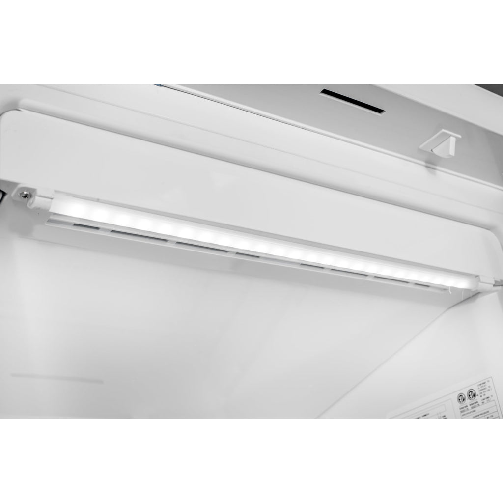 24 in. 12 cu. ft. Commercial Auto Defrost Glass Door Reach-In Freezer in White