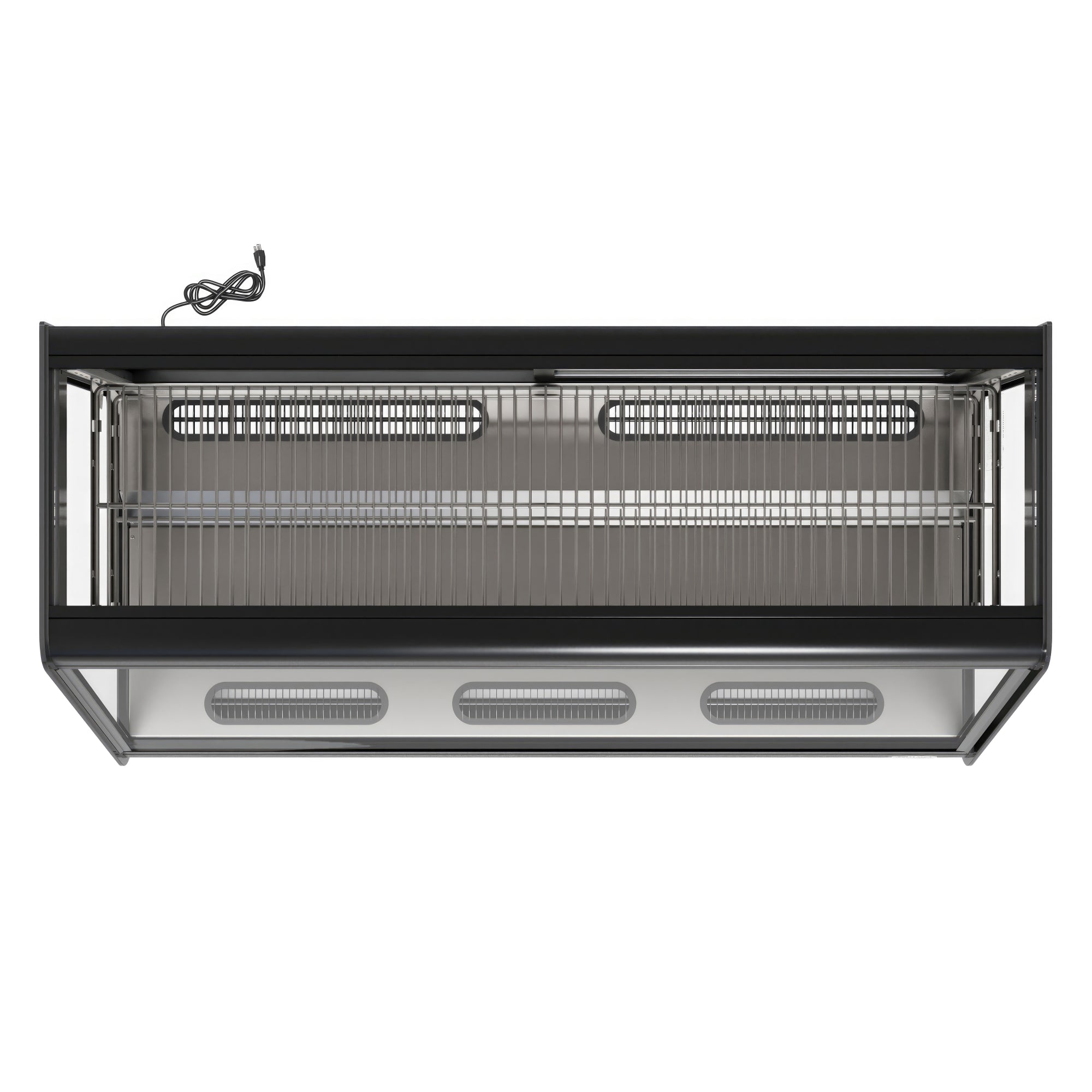 48 in. Countertop Bakery Display Refrigerator in Black, 7 cu. ft.