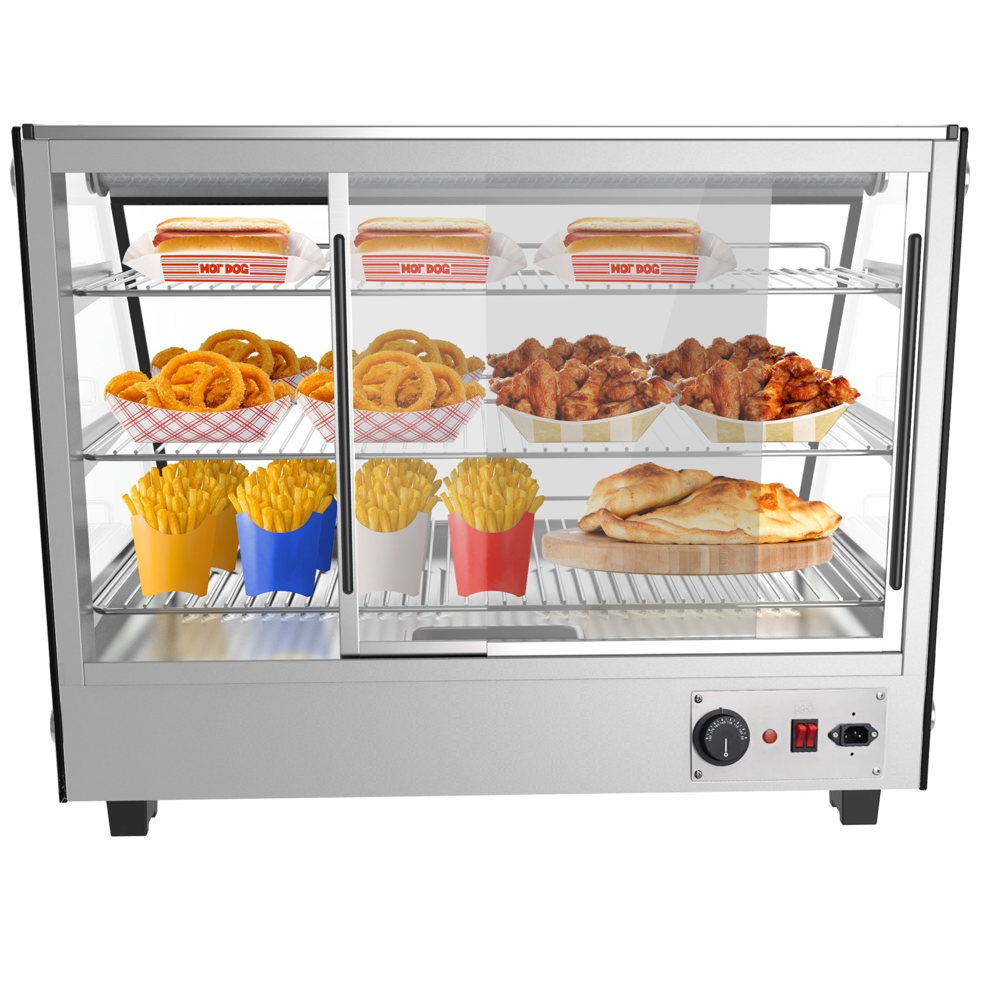 34 in. Glass Countertop Display Warmer, 5.6 cu. ft.