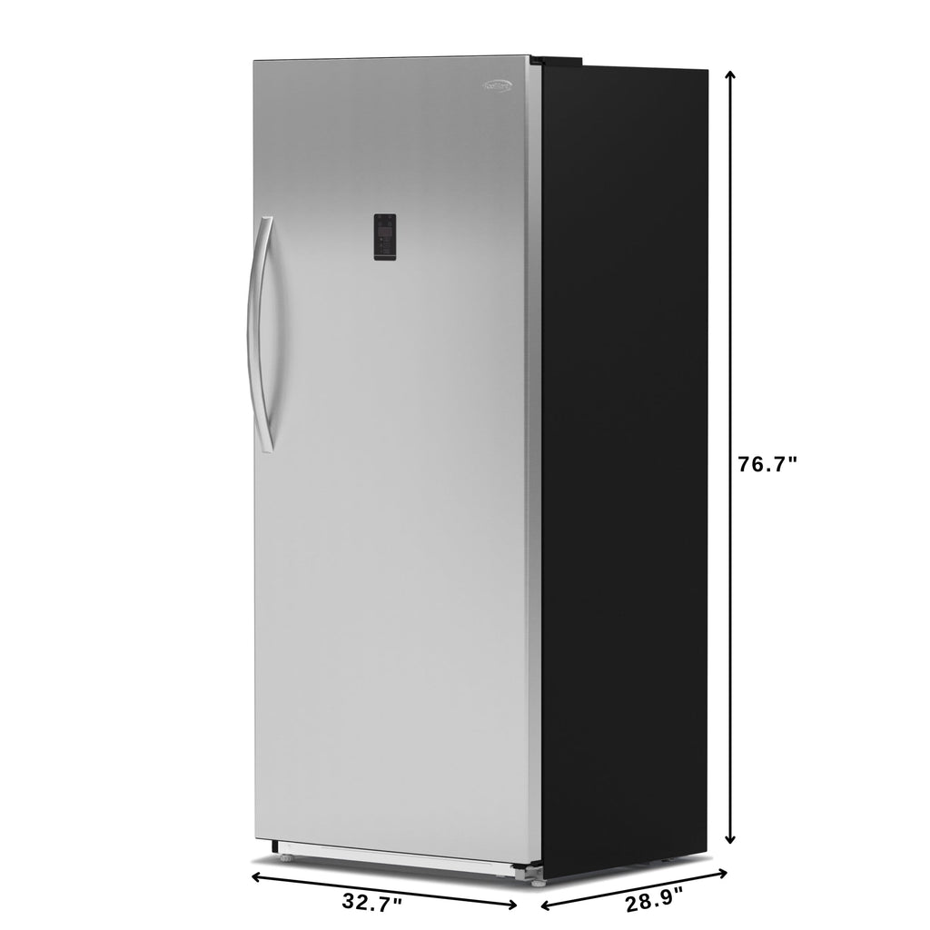 21 cu. ft. Upright Convertible Refrigerator/Freezer in Silver