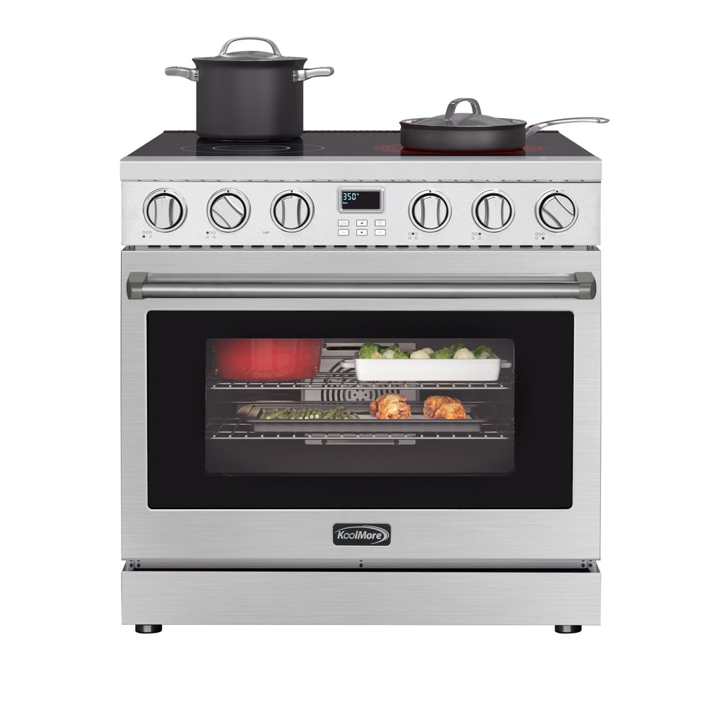 36 in. Professional Electric Range with 16600W of Power, 240V in Stainless-Steel
