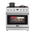 36 in. Professional Electric Range with 16600W of Power, 240V in Stainless-Steel