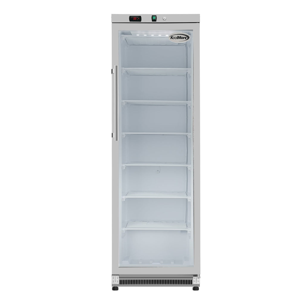 12 Cu. ft. Commercial Freezer with Glass Door in Stainless Steel - Manual Defrost