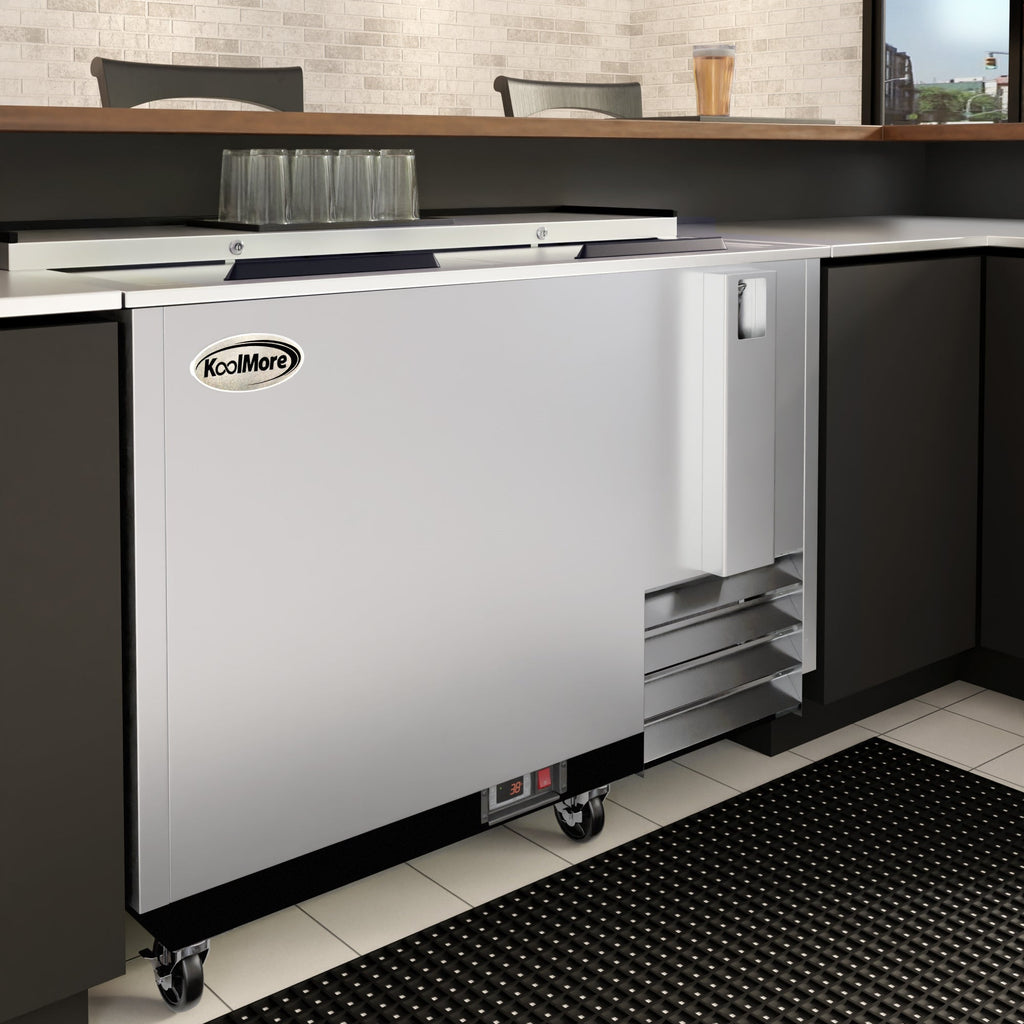 50 in. Commercial Glass Froster in Stainless Steel, ETL Listed, 14 cu. ft.