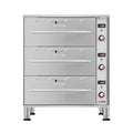 Three-Drawer Commercial Free Standing Warming Drawer in Stainless-Steel
