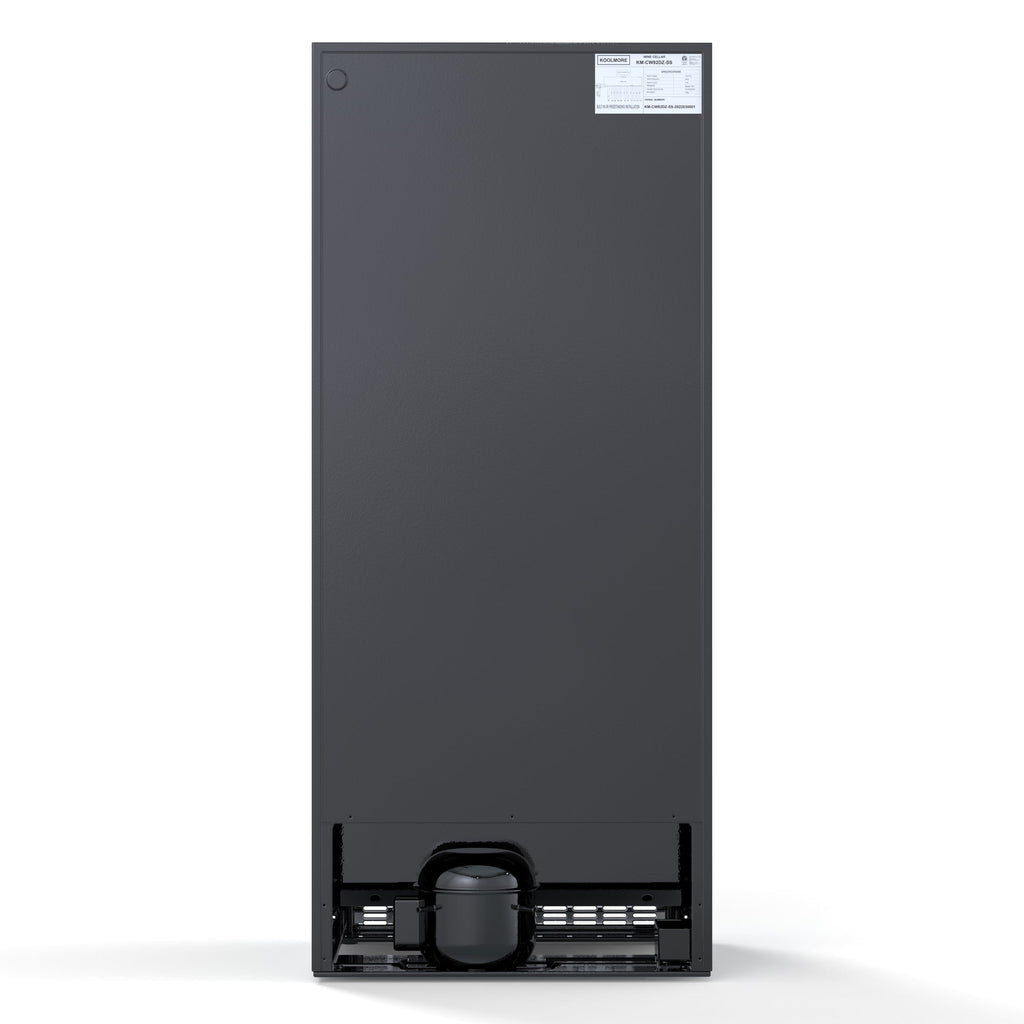 23 in. Dual Zone, Full Glass Door, Wine Cooler Refrigerator, Freestanding or Built-In Unit, 9.7 cu ft.