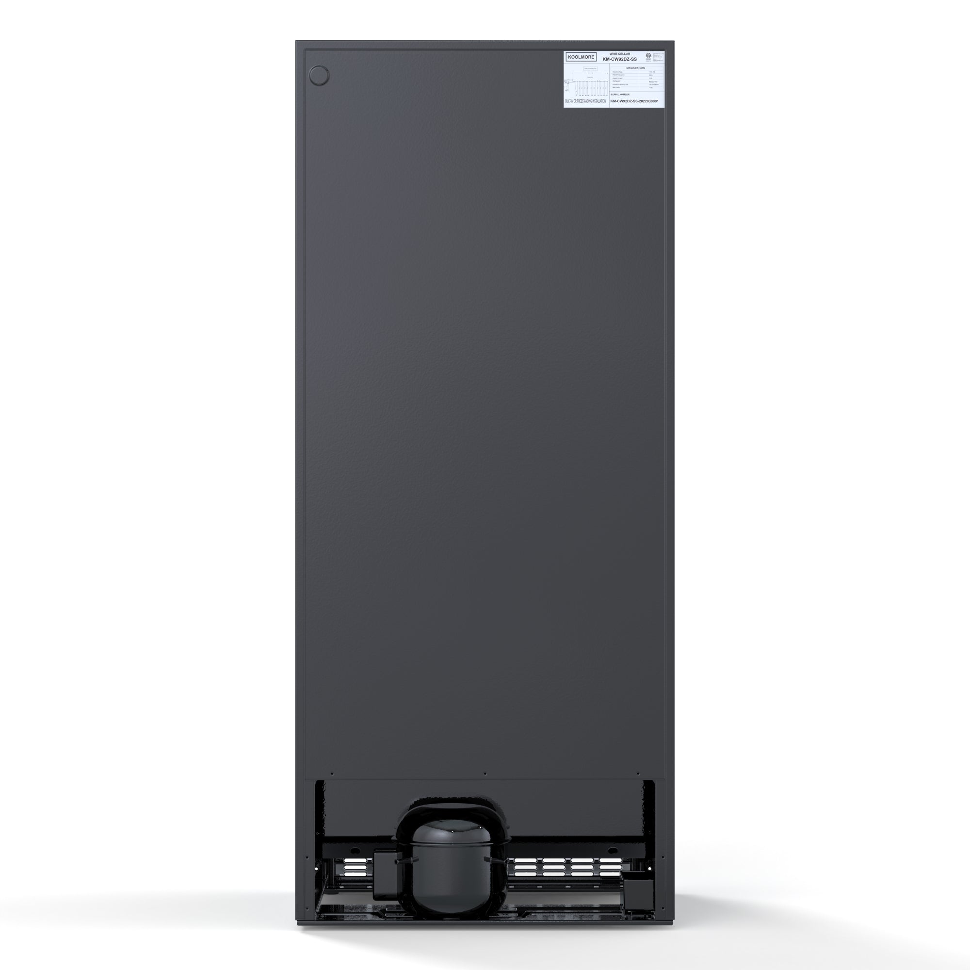 23 in. Dual Zone, Full Glass Door, Wine Cooler Refrigerator, Freestanding or Built-In Unit, 9.7 cu ft.
