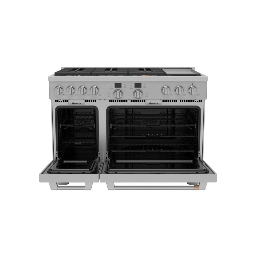 CAFÉ™ 48" Smart Dual-Fuel Commercial-Style Range with 6 Burners and Griddle (Natural Gas)