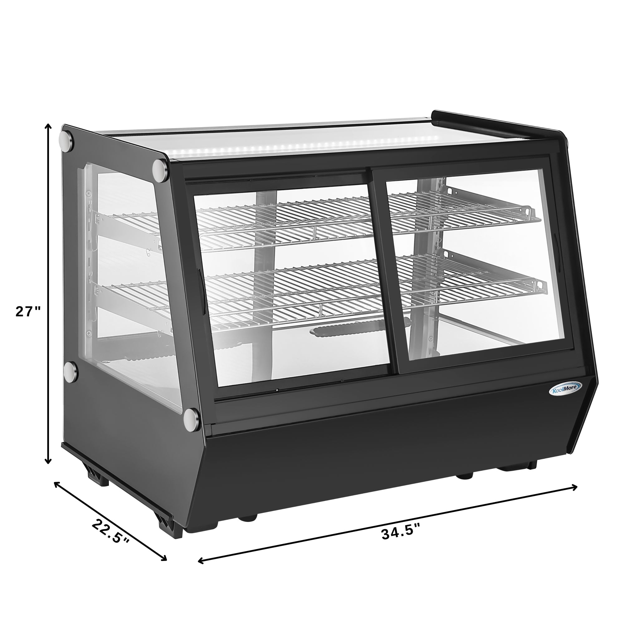 35 in. Self-Service Countertop Display Refrigerator in Black