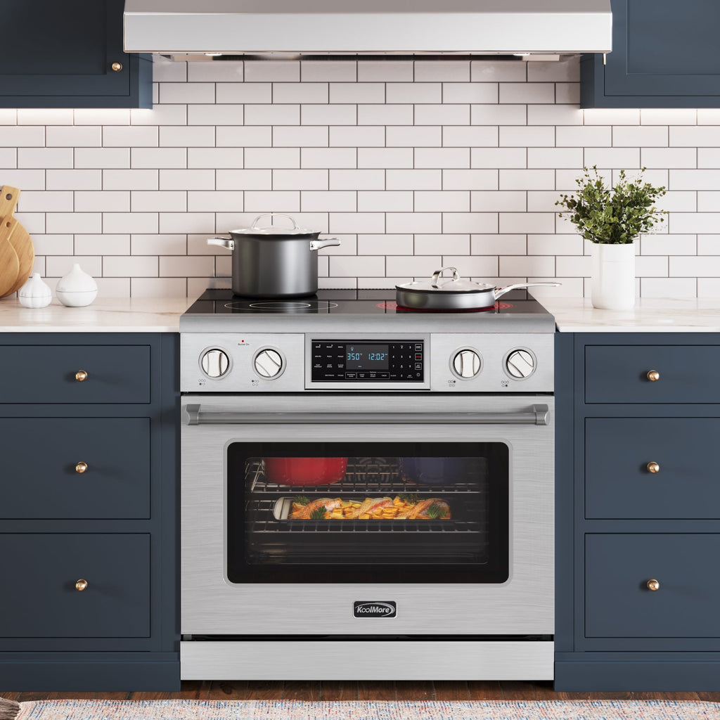36 in. Electric Professional Range with Tilt Panel and Digital controls, Self-Cleaning, 16300W of Power, 240V in Stainless-Steel
