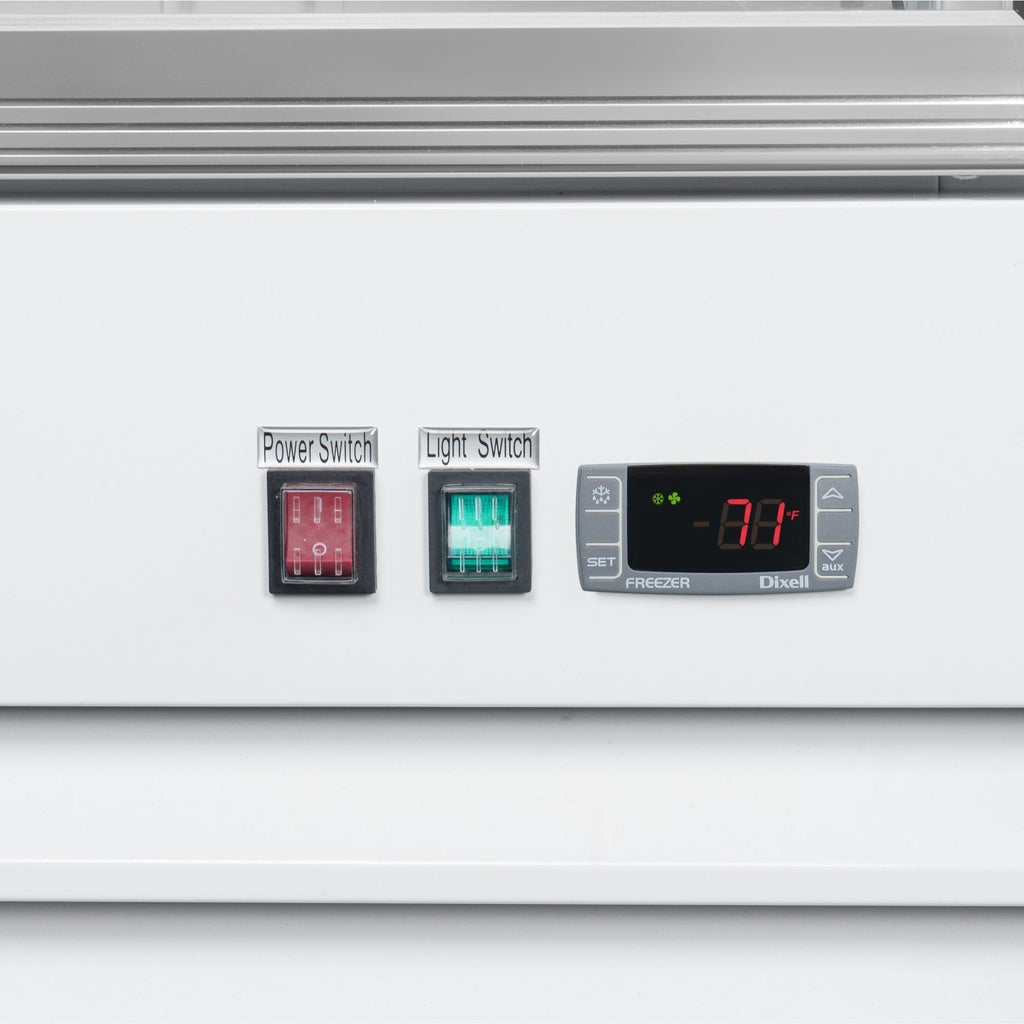 26 in. 1-Door Commercial Display Merchandiser Freezer 9 cu. ft. in White