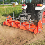 MechMaxx HRT90 Rotary Tiller 90" Heavy Duty 3 Point Hitch Cat.2 Gear Drive PTO Shaft Included Slip Clutch 50-90 HP New