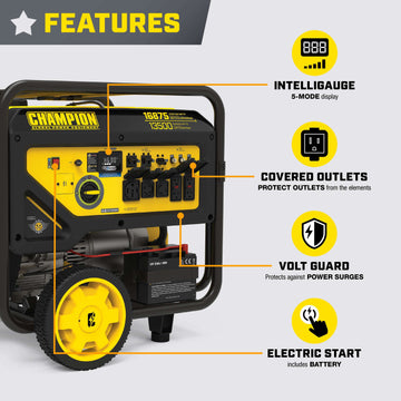 Champion 201414 13500W/16875W Generator Gas 50A CO Shield Electric Start New