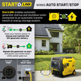 Champion 201537 6500W/8500W Generator Tri Fuel Gas Propane Natural Gas Inverter Low THD 50A CO Shield Remote Start New