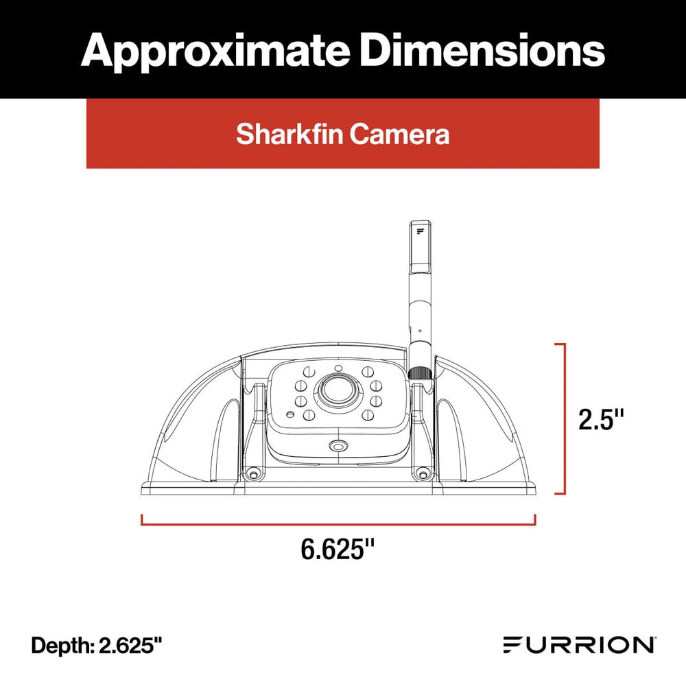 Furrion Vision S+ RV Backup Camera System 5" Monitor Rear Sharkfin Camera New