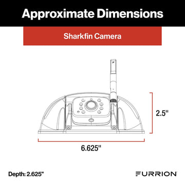 Furrion Vision S+ RV Backup Camera System 5" Monitor Rear Sharkfin Camera New