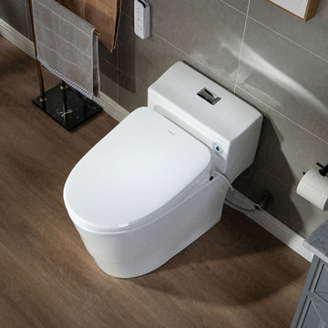WOODBRIDGE T-0047 Toilet with Advanced Smart Bidet Dual Flush 1.1/1.6 GPF New