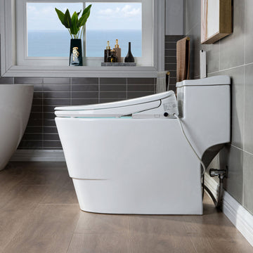 WOODBRIDGE T-0047 Toilet with Advanced Smart Bidet Dual Flush 1.1/1.6 GPF New