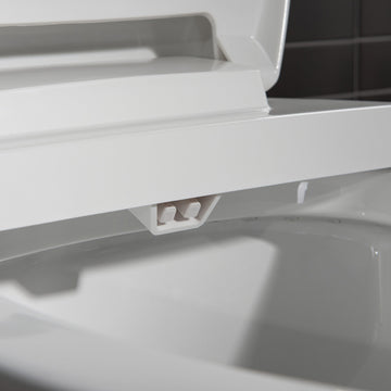 WOODBRIDGE T-0045 Toilet Modern Elongated with Soft Close Bidet Seat Dual Flush 1.1/1.6 GPF New